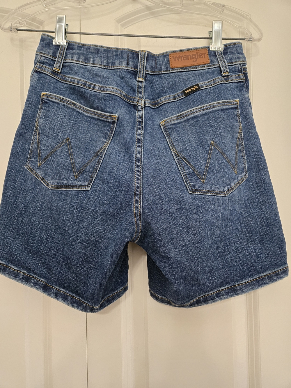 Wrangler Women's Blue Denim Shorts - Classic Five-Pocket